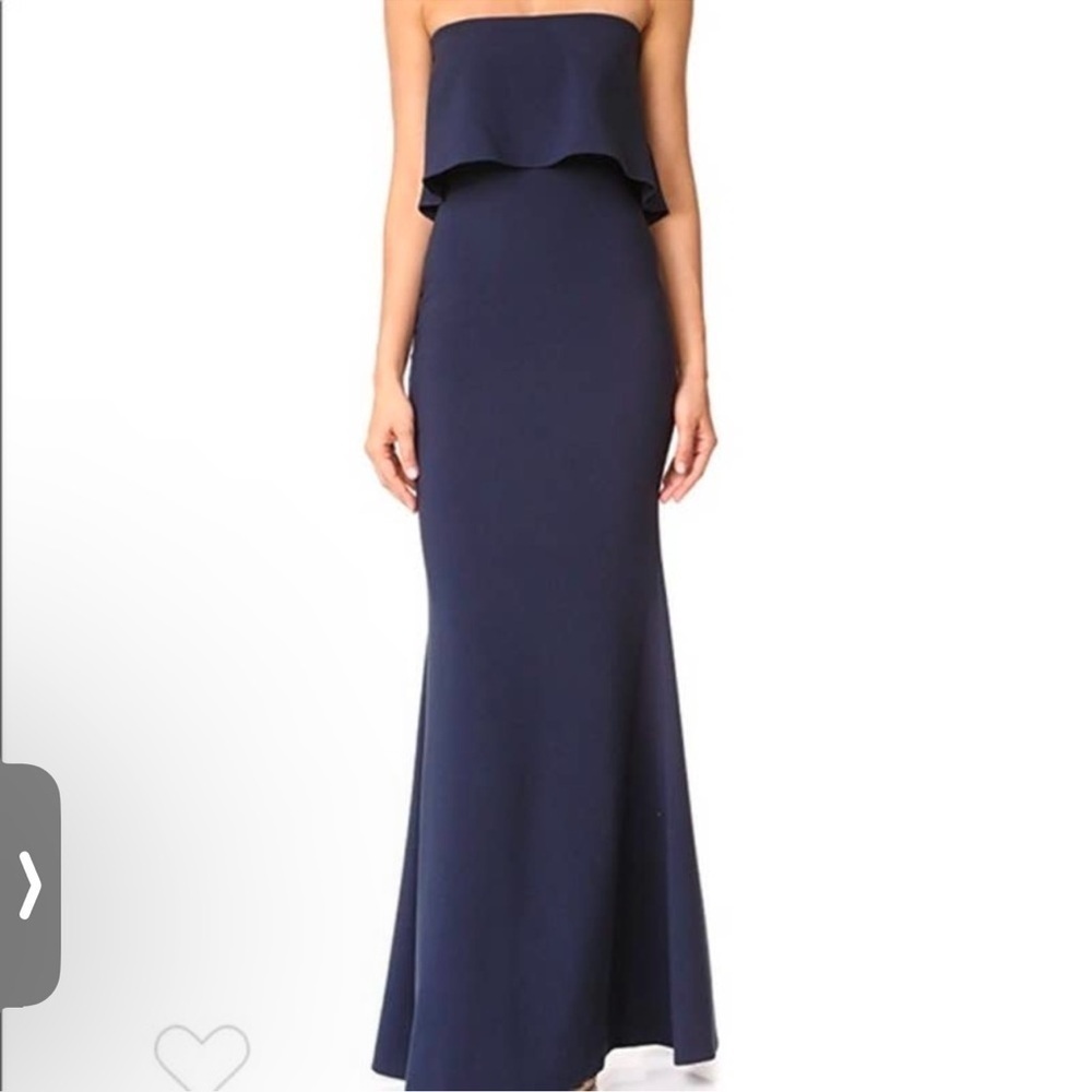 NWT Likely Navy Driggs Gown Strapless Maxi Dress Size 8 - Picture 2 of 12